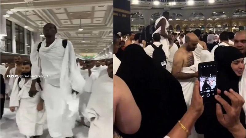কাবা শরীফে সবার নজর কেড়েছেন ৮ ফুট লম্বা হাজি, ভিডিও ভাইরাল