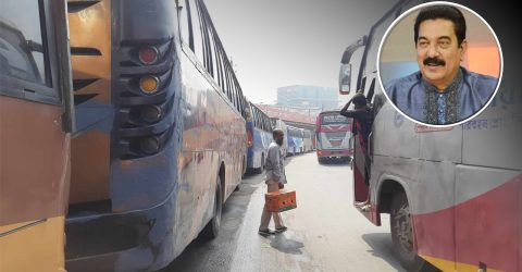 বাসের অবৈধ পার্কিং, কথা রাখেননি রাঙ্গা