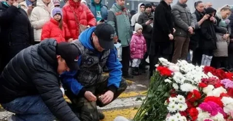 কনসার্ট হল হত্যাকাণ্ডের পর রাশিয়ায় জাতীয় শোক দিবস পালন