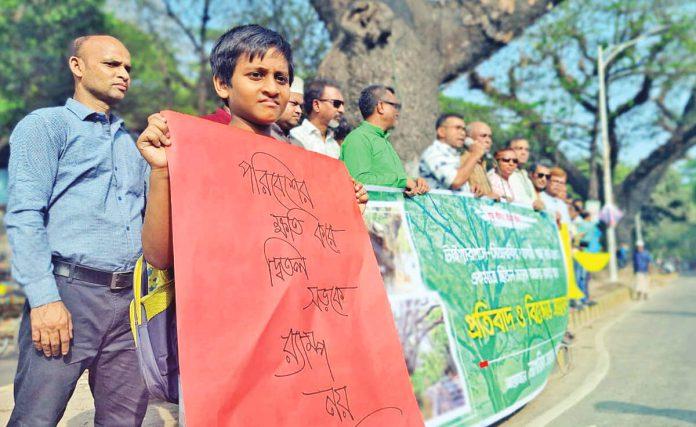 শতবর্ষী গাছ কেটে র‌্যাম্প নয়