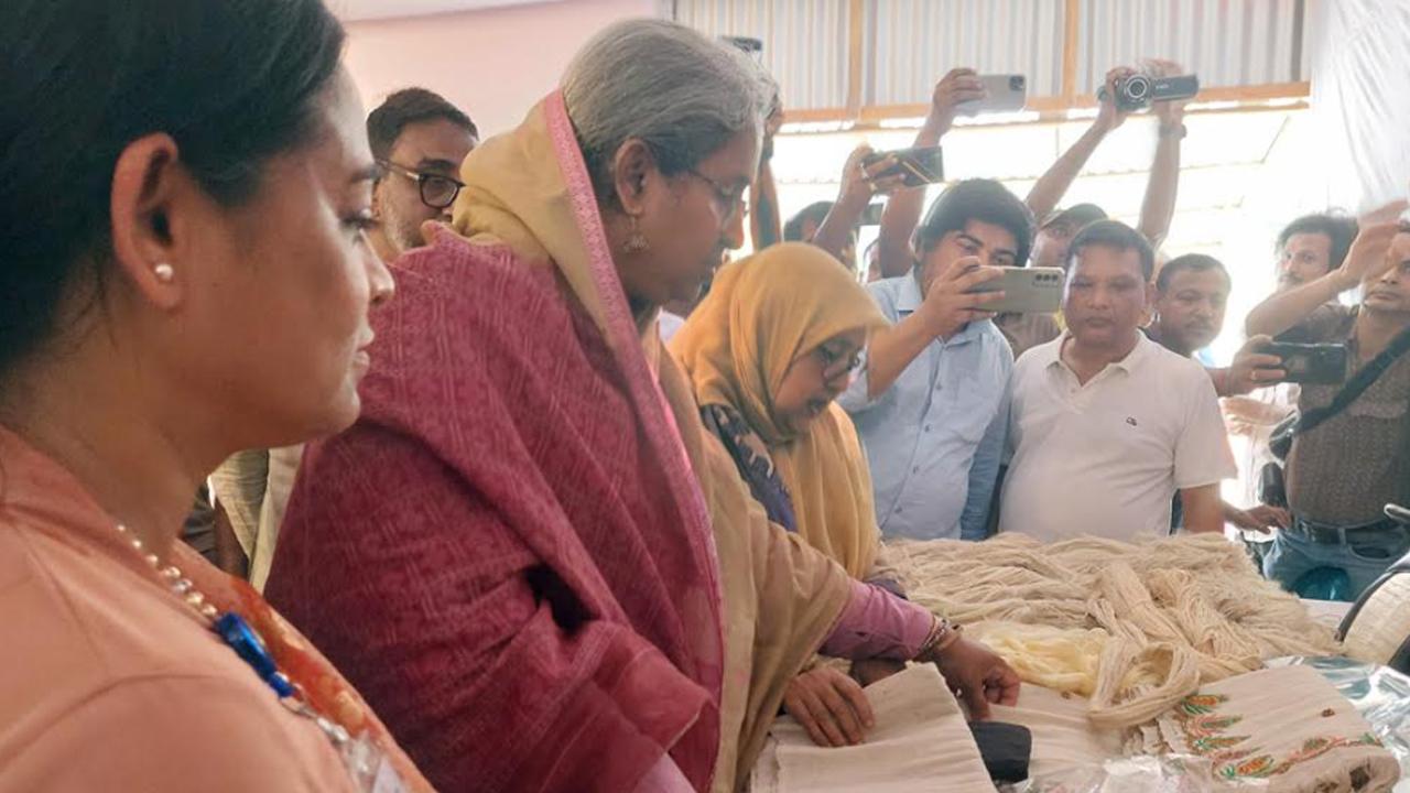 ‘আনারসের পাতা থেকে তৈরি শাড়ি সম্ভাবনার নতুন দিগন্ত উন্মোচন করেছে’