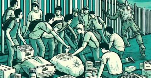 সীমান্তে চিনি চোরাচালানে সিলেট ছাত্রলীগ