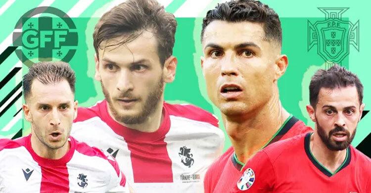 ইতিহাস গড়ার পথে জর্জিয়ার সামনে বাধা রোনালদোর পর্তুগাল