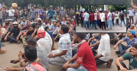 ঢাবিতে দেশীয় অস্ত্র হাতে ছাত্রলীগ, নিশ্চুপ প্রশাসন