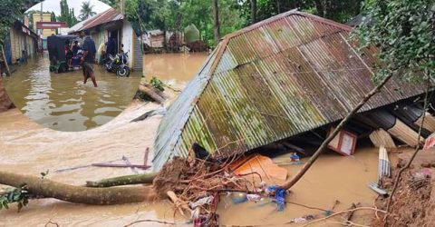 মুহুরী নদীর ভাঙনে প্লাবিত দশ গ্রাম, ভোগান্তিতে হাজারো মানুষ