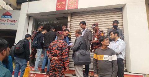খিলগাঁওয়ে মিনিসো’র শোরুম সিলগালা