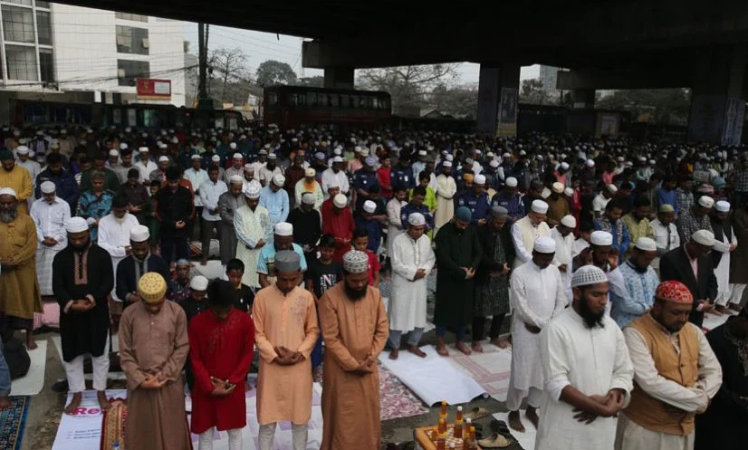 ইজতেমার প্রথম পর্বের আখেরি মোনাজাত শেষ