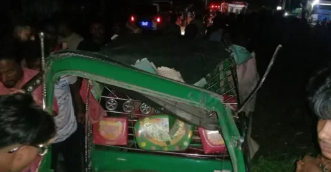 টাঙ্গাইলে ট্রাকের ধাক্কায় সিএনজির চালকসহ নিহত ২