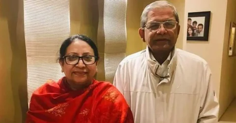 সিঙ্গাপুরের উদ্দেশে ঢাকা ছাড়লেন মির্জা ফখরুল