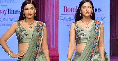 খোলামেলা পোশাকে র‌্যাম্পে ঝড় তুললেন গওহর