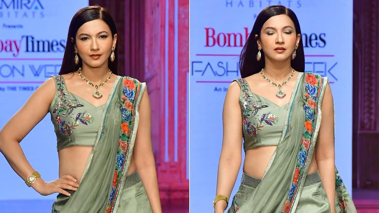 খোলামেলা পোশাকে র‌্যাম্পে ঝড় তুললেন গওহর