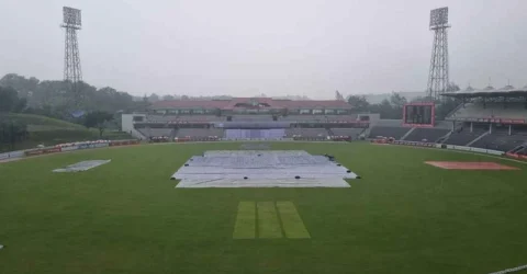 বৃষ্টির কারণে আজও খেলা শুরুতে বিলম্ব
