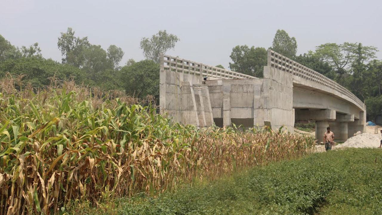 সড়ক নেই, কাজে আসছে না ৬ কোটির সেতু