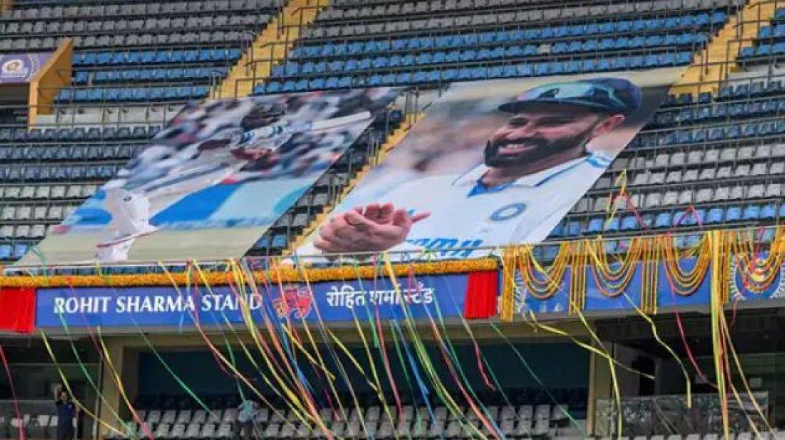 ওয়াংখেড়ে স্টেডিয়ামে রোহিতের নামে স্ট্যান্ড