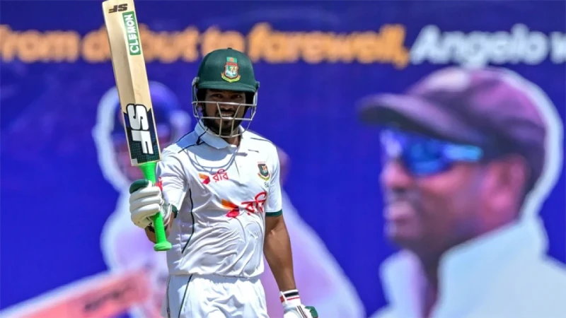 শান্তর ষষ্ঠ সেঞ্চুরিতে লড়ছে বাংলাদেশ