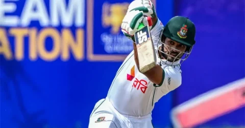 দলীয় ২০০ পার করে শক্ত অবস্থানে বাংলাদেশ