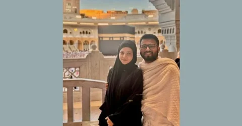 বিয়ের পরদিনই ওমরাহ করতে গেলেন চিরকুটের নিরব