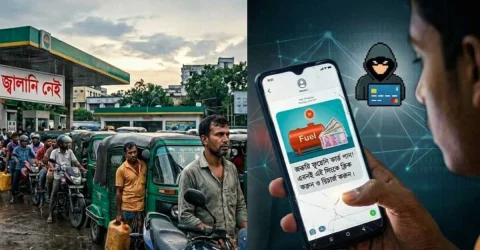 জ্বালানি সংকটে ডিজিটাল প্রতারণা