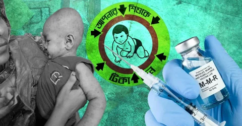 হাম প্রতিরোধে বিশেষ টিকাদান কর্মসূচি ৩ মে থেকে শুরু