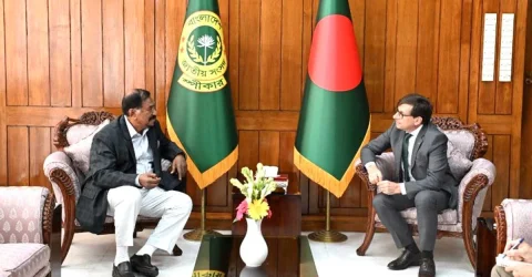 স্পিকারের সঙ্গে ফ্রান্সের রাষ্ট্রদূতের সৌজন্য সাক্ষাৎ