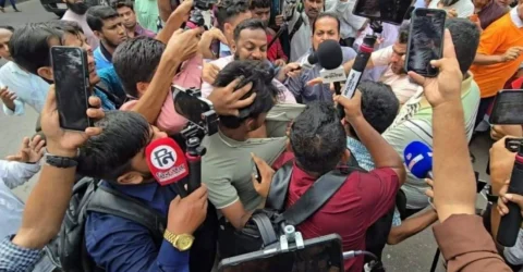 জামায়াতের মিছিল শেষে ধানমণ্ডি ৩২ নম্বরে সাংবাদিকের ওপর হামলা