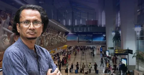 দিল্লির বিমানবন্দর থেকে ফেরত আসছেন প্রধানমন্ত্রীর তথ্য উপদেষ্টা
