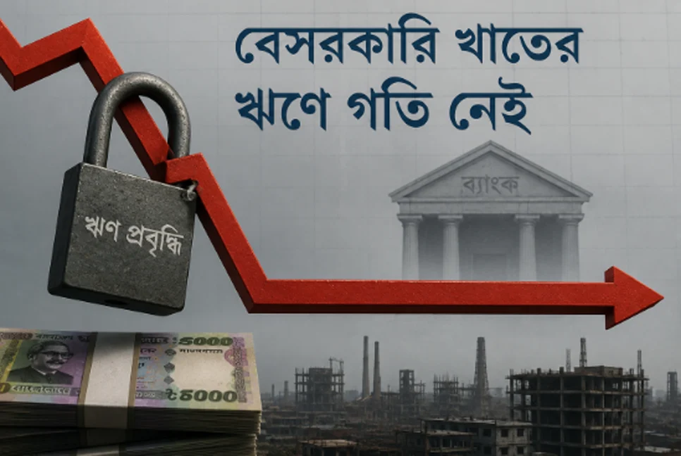বেসরকারি খাতের ঋণে গতি নেই