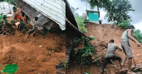 উখিয়ার রোহিঙ্গা ক্যাম্পে পাহাড় ধসে আটজনের মৃত্যু