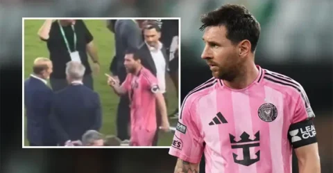 ম্যাচ শেষে এমএলএস কমিশনারকে আঙুল তুলে শাসালেন মেসি