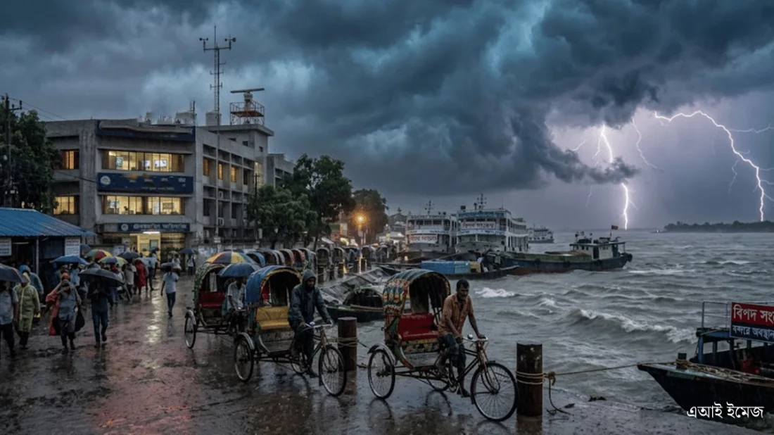 দেশের ১১ অঞ্চলে ঝোড়ো হাওয়ার আভাস, নদীবন্দরে ১ নম্বর সতর্কসংকেত