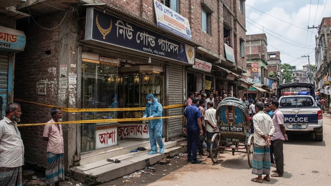 কেরানীগঞ্জে জুয়েলারি ব্যবসায়ীসহ দুজনকে গুলি করে স্বর্ণালংকার ছিনতাই