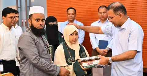 দেশের সন্তানরা মেধা দিয়ে ভালো কিছু অর্জন করলে সরকার স্বীকৃতি দেওয়ার চেষ্টা করবে: প্রধানমন্ত্রী