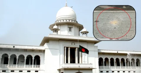 হাইকোর্টের প্রধান ফটকের সামনে ককটেল বিস্ফোরণ