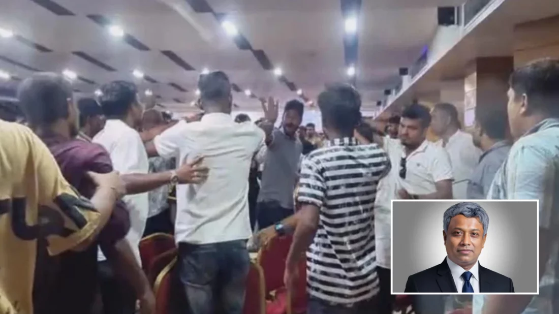 প্রতিমন্ত্রীর সামনেই ছাত্রদলের দু’গ্রুপের হট্টগোল-হাতাহাতি