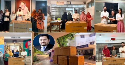 প্রতিমন্ত্রী মীর হেলালের সহযোগিতায় চট্টগ্রাম বিশ্ববিদ্যালয়ের ৫ নারী হলে রেফ্রিজারেটর