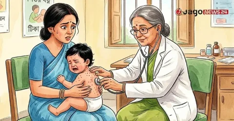 হাম উপসর্গে প্রাণ গেলো আরও ৬ শিশুর