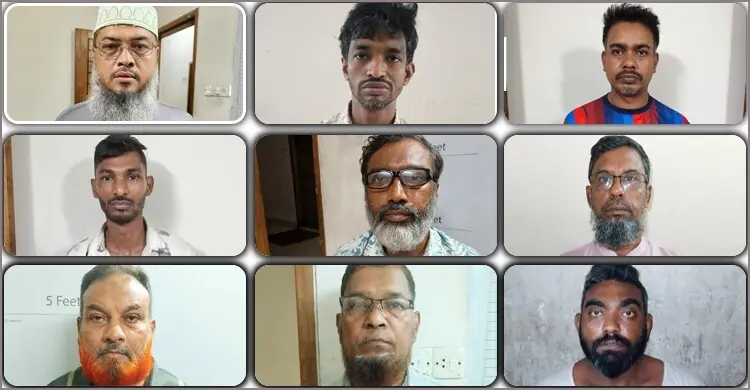 সোনা বিক্রির কথা বলে ডেকে এনে ডাকাতি, সাবেক ৩ সেনাসদস্যসহ গ্রেফতার ৯