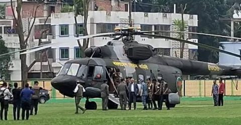 ঠাকুরগাঁও পৌঁছেছেন রষ্ট্রপতি
