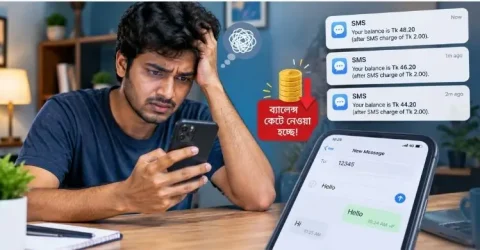 পাশের বন্ধু ফ্রিতে মেসেজ পাঠাচ্ছে, আপনার এসএমএসে টাকা কাটছে কেন