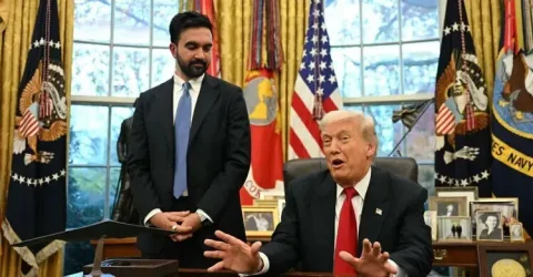 হোয়াইট হাউজের পর এবার নিউইয়র্কে ট্রাম্পের সঙ্গে মামদানি