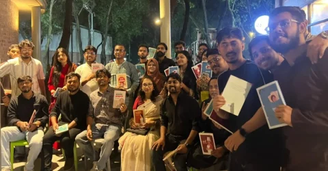 তরুণদের স্বপ্ন ও সম্ভাবনার গল্প শোনাতে প্রথমা বুক ক্যাফেতে কথাসাহিত্যিক রাহিতুল ইসলাম