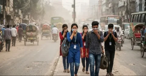 এশিয়ার বাতাসে আজ দূষণ বেশি, ঢাকার কী অবস্থা?