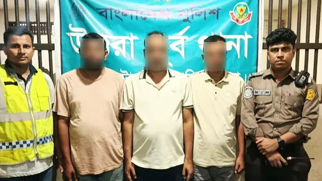 উত্তরায় ডিজিএফআই পরিচয়ে চাঁদা দাবি, গ্রেপ্তার ৩