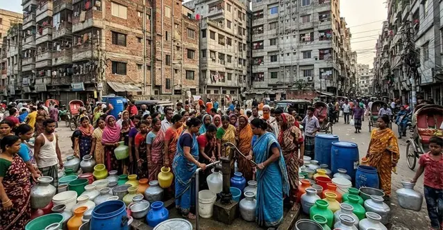 উত্তর বাড্ডায় পানির তীব্র সংকট, নতুন পাম্প বসাতে জায়গা নেই